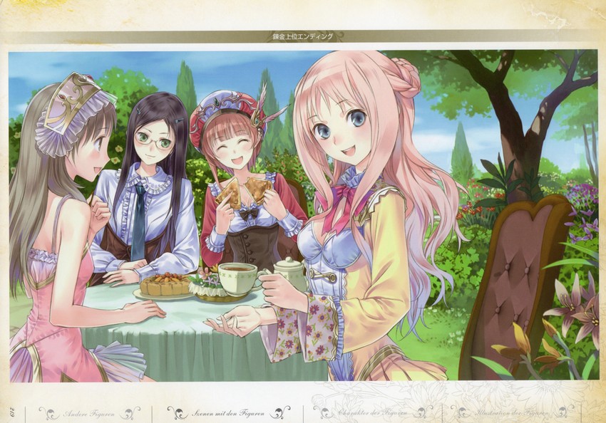totooria helmold, rorolina frixell, merurulince rede arls, and astrid zexis (atelier and 1 more) drawn by kishida_mel