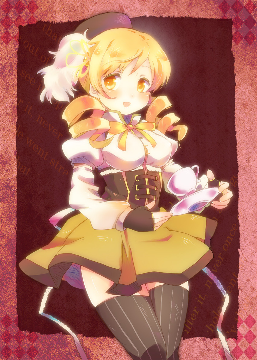 tomoe mami (mahou shoujo madoka magica) drawn by nori_senbei