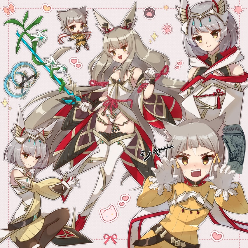 nia (xenoblade chronicles and 2 more) drawn by zer00han