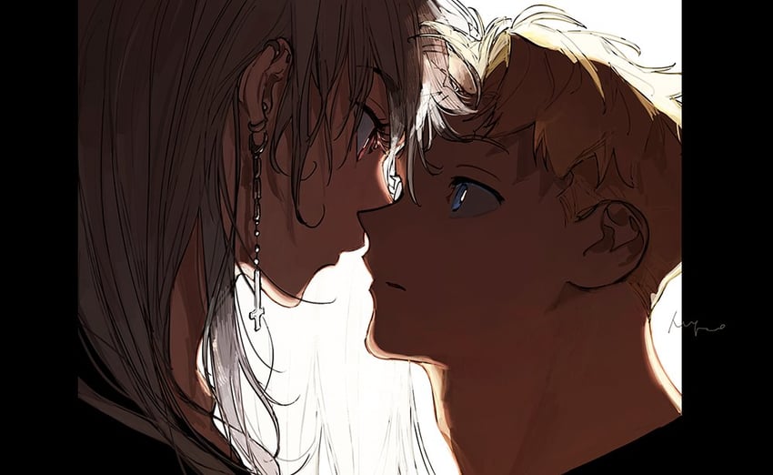 noi and shin (dorohedoro) drawn by odagorom