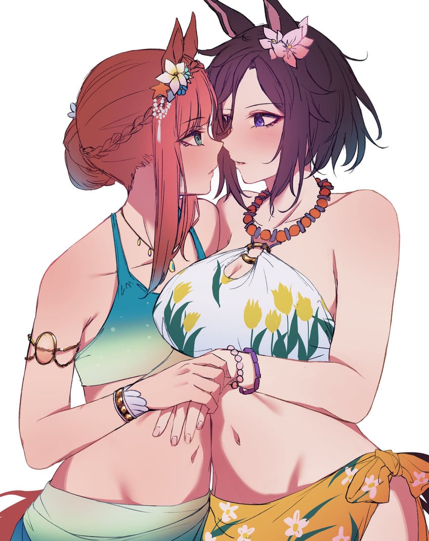 silence suzuka and air groove (umamusume) drawn by sugamo_(rainysnowy108)