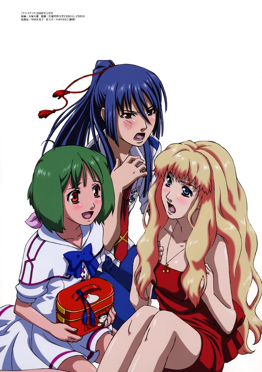 sheryl nome, ranka lee, and saotome alto (macross and 1 more) drawn by ootsuka_yae