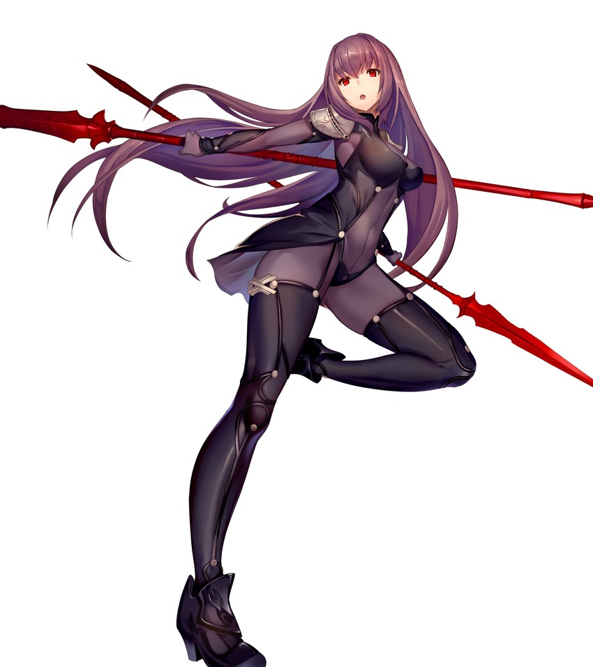 scathach (fate and 1 more) drawn by km_yama