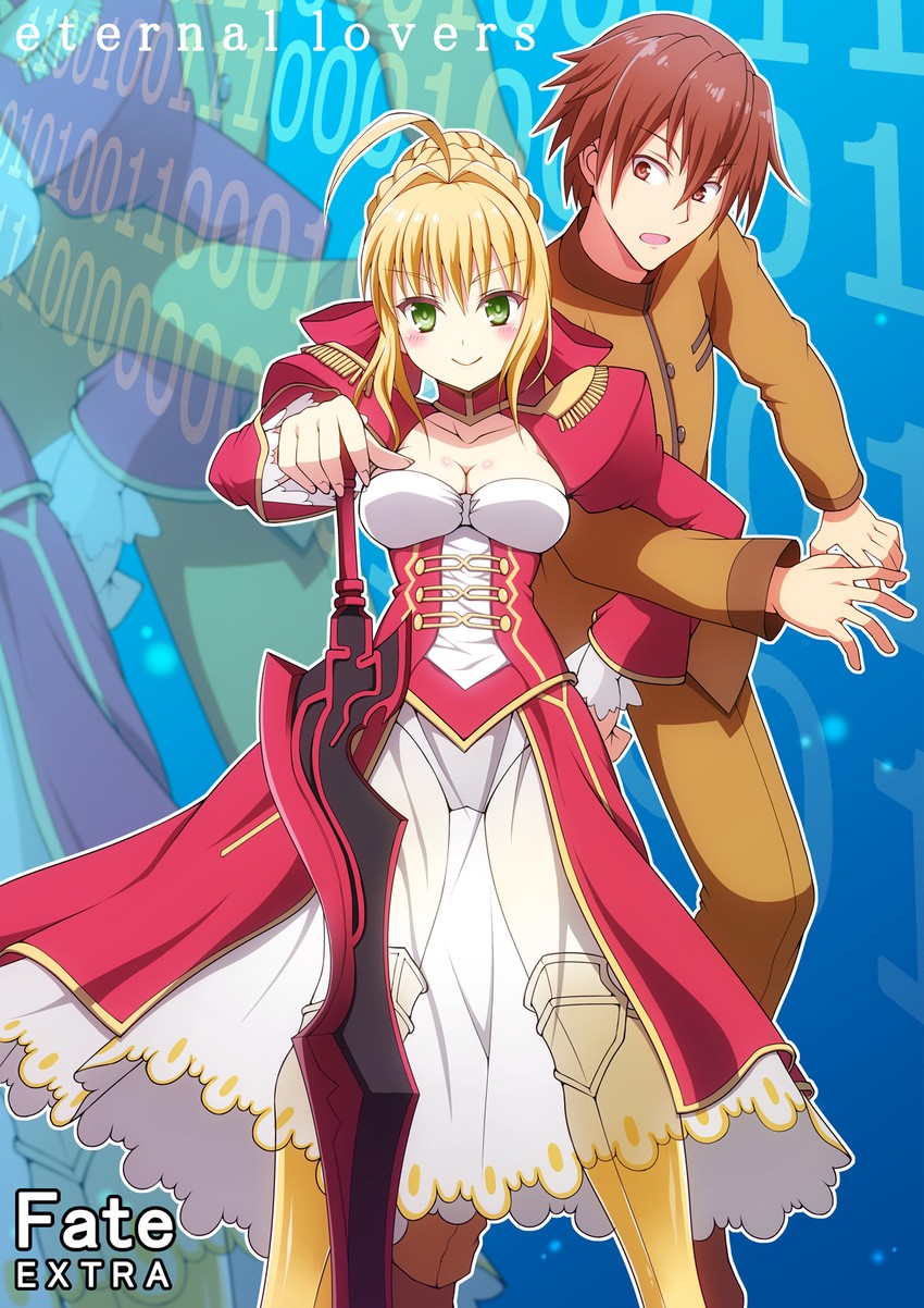 nero claudius and kishinami hakuno (fate and 1 more) drawn by ookami_maito