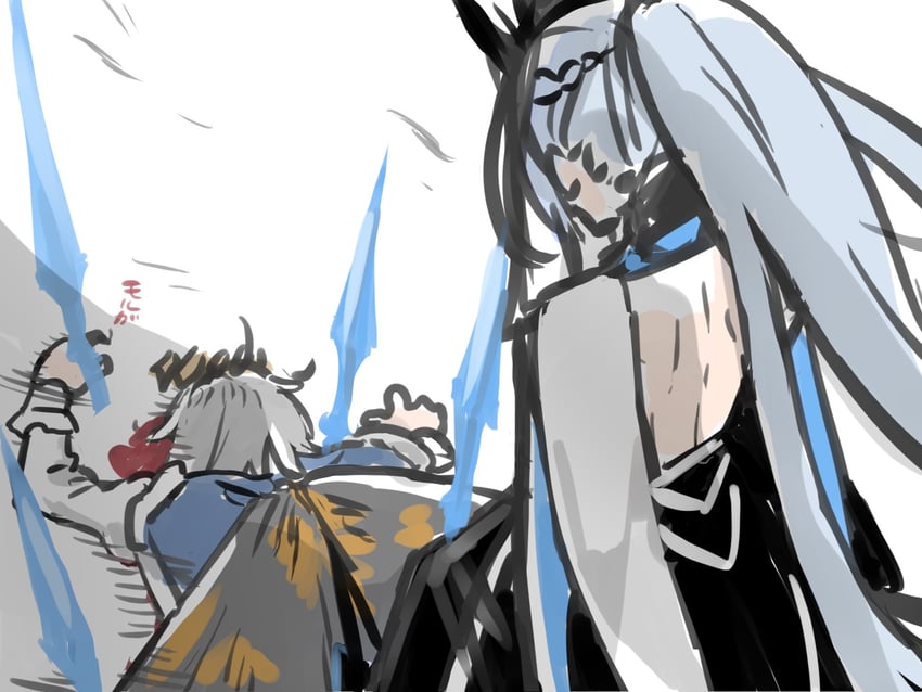 morgan le fay and oberon (fate and 1 more) drawn by eiki_(eikityou_55)