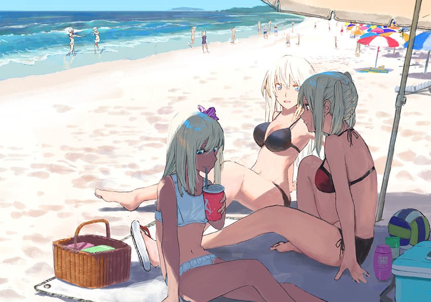 bismarck, ro-500, graf zeppelin, z1 leberecht maass, and z3 max schultz (kantai collection) drawn by fujibejifu