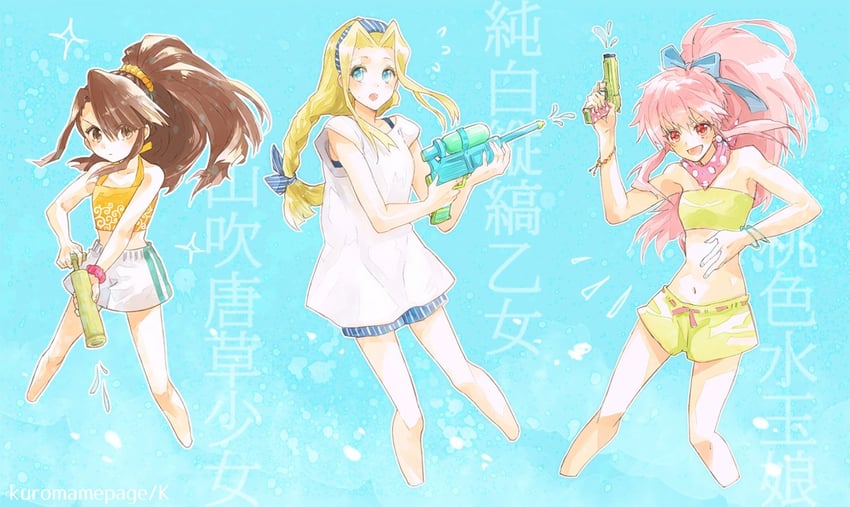 arche klein, mint adenade, and fujibayashi suzu (tales of and 1 more) drawn by k-mame