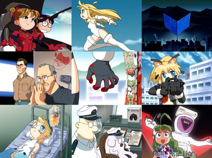 me-tan, lilith, ramiel, osx, os9, and 2 more (neon genesis evangelion and 5 more)