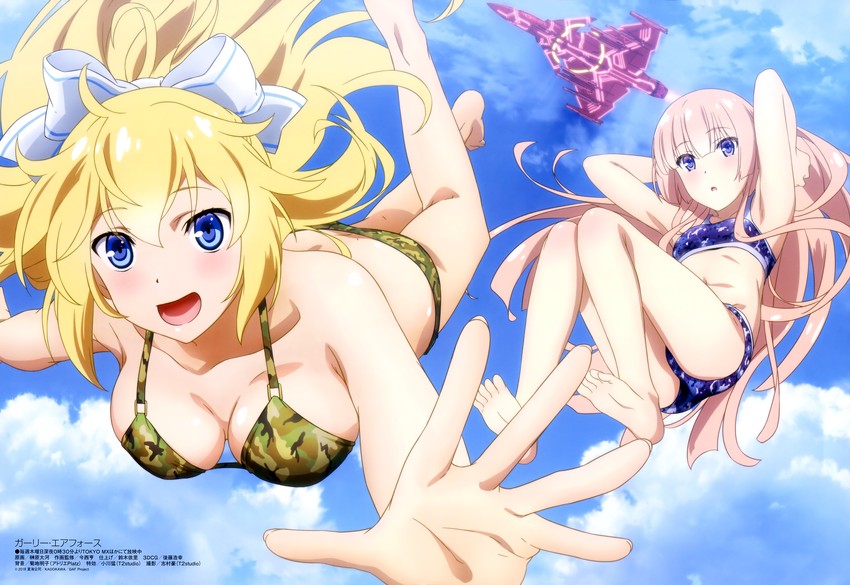 gripen and eagle (megami magazine and 1 more) drawn by sakakibara_taiga