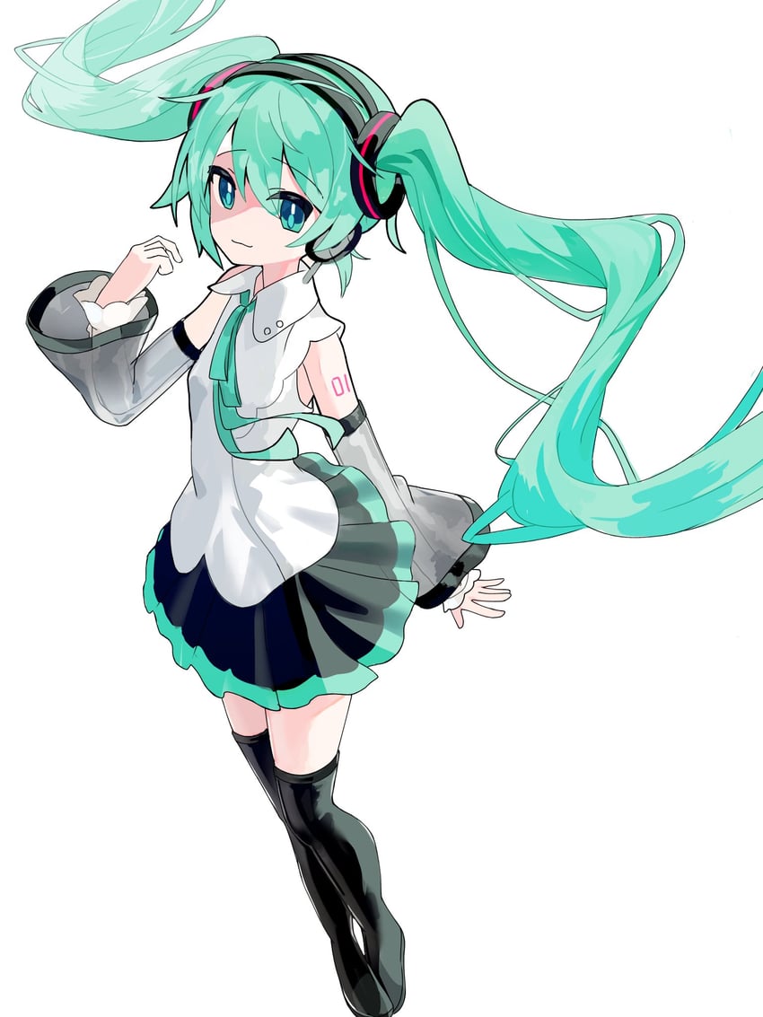 hatsune miku (vocaloid and 1 more) drawn by tomatomato13136