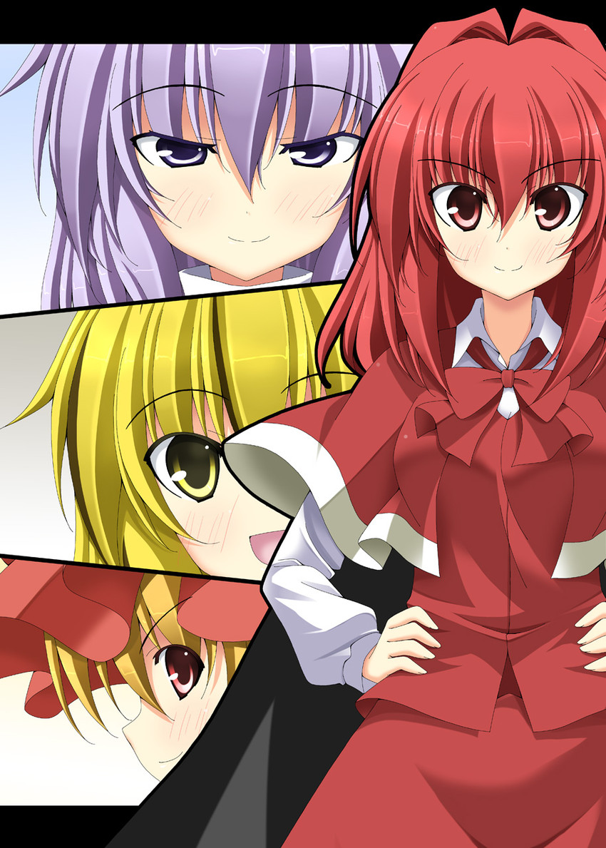 toramaru shou, aki minoriko, letty whiterock, and okazaki yumemi (touhou) drawn by rappa_(rappaya)
