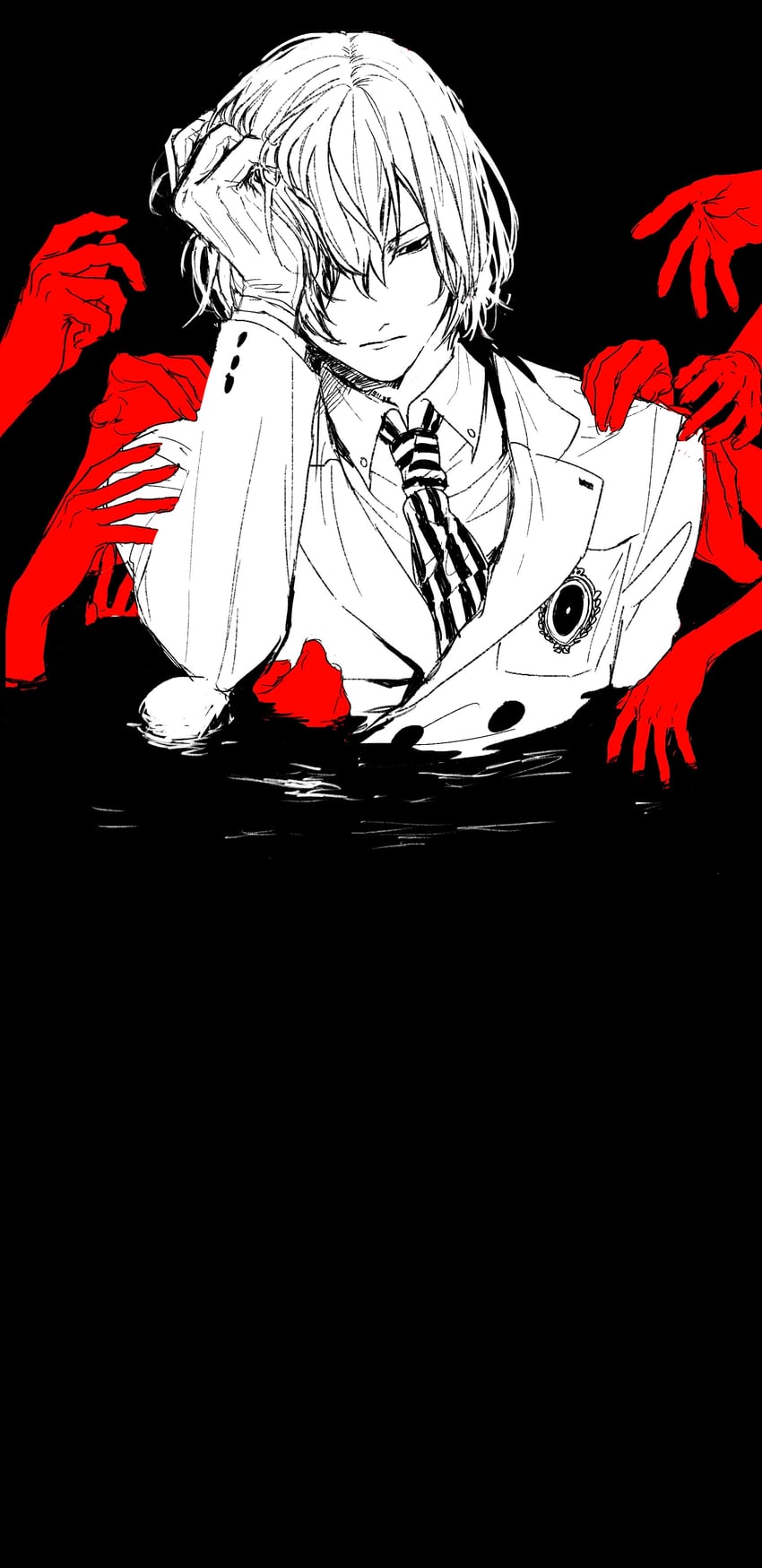 akechi gorou (persona and 1 more) drawn by kaisen_(kaisen_inari)