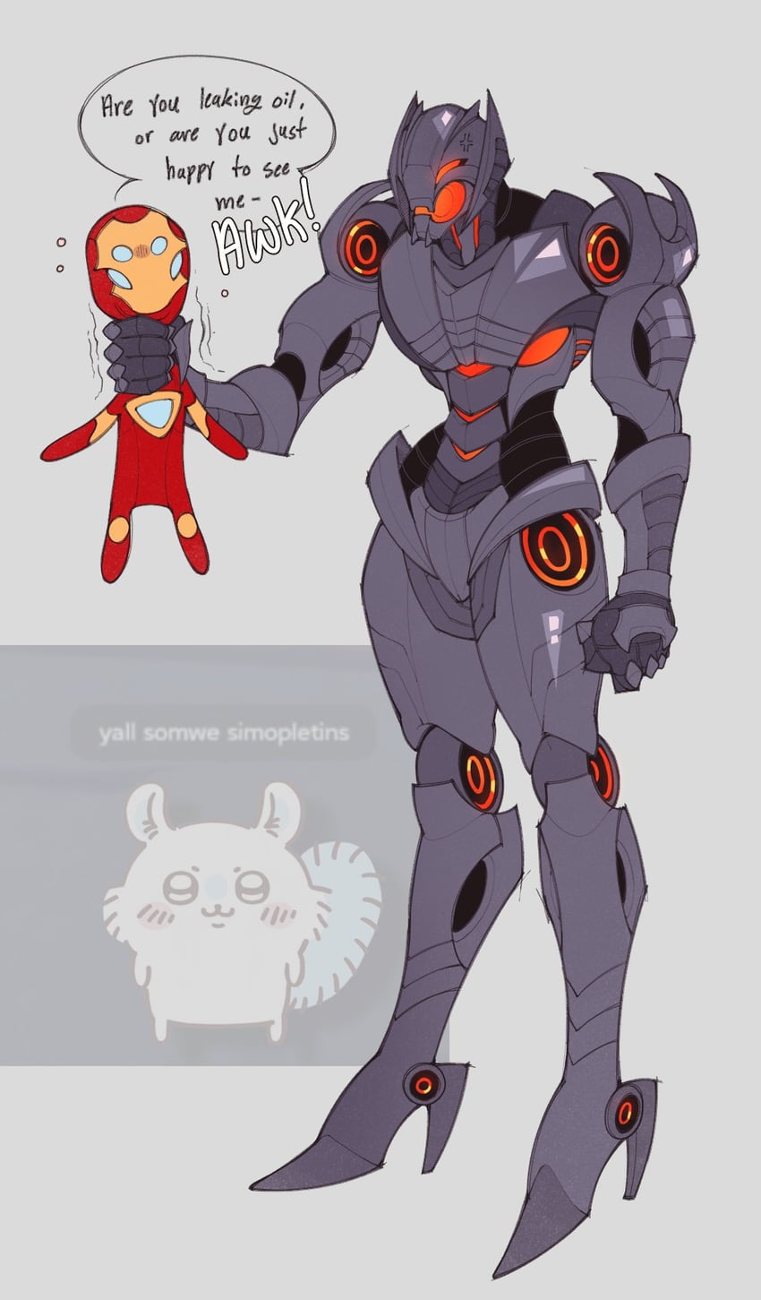 iron man and ultron (marvel and 3 more) drawn by duckiegrumpy