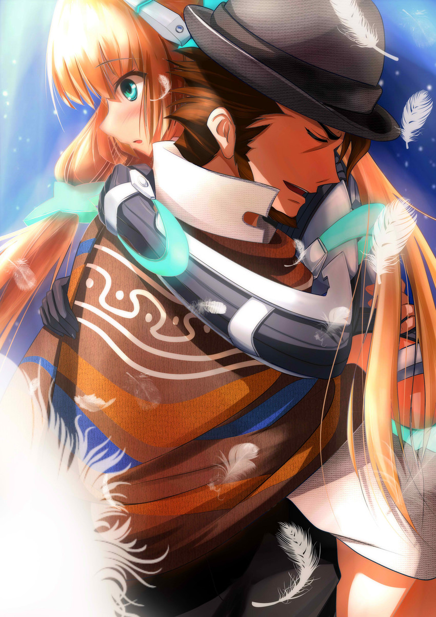 angela balzac and zarik kajiwara (rakuen tsuihou) drawn by haguruma_c