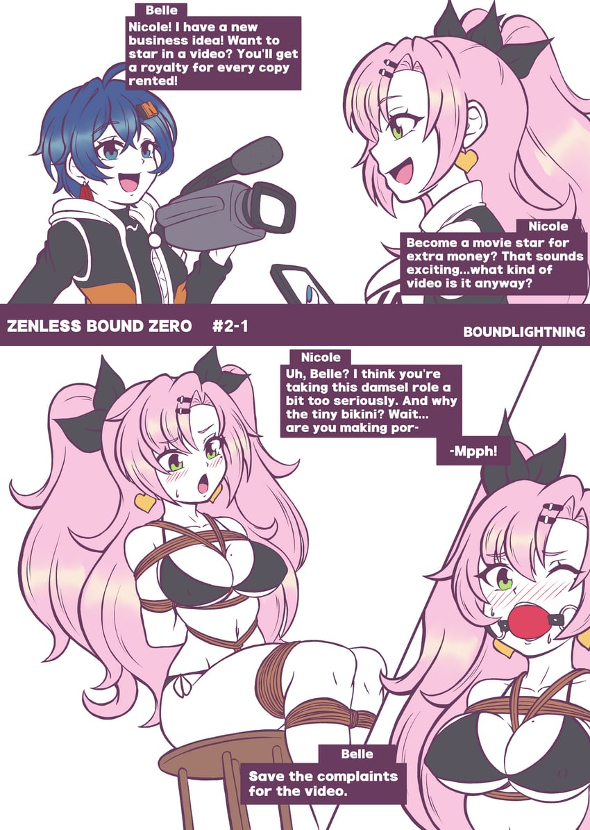 belle and nicole demara (zenless zone zero) drawn by boundlightning