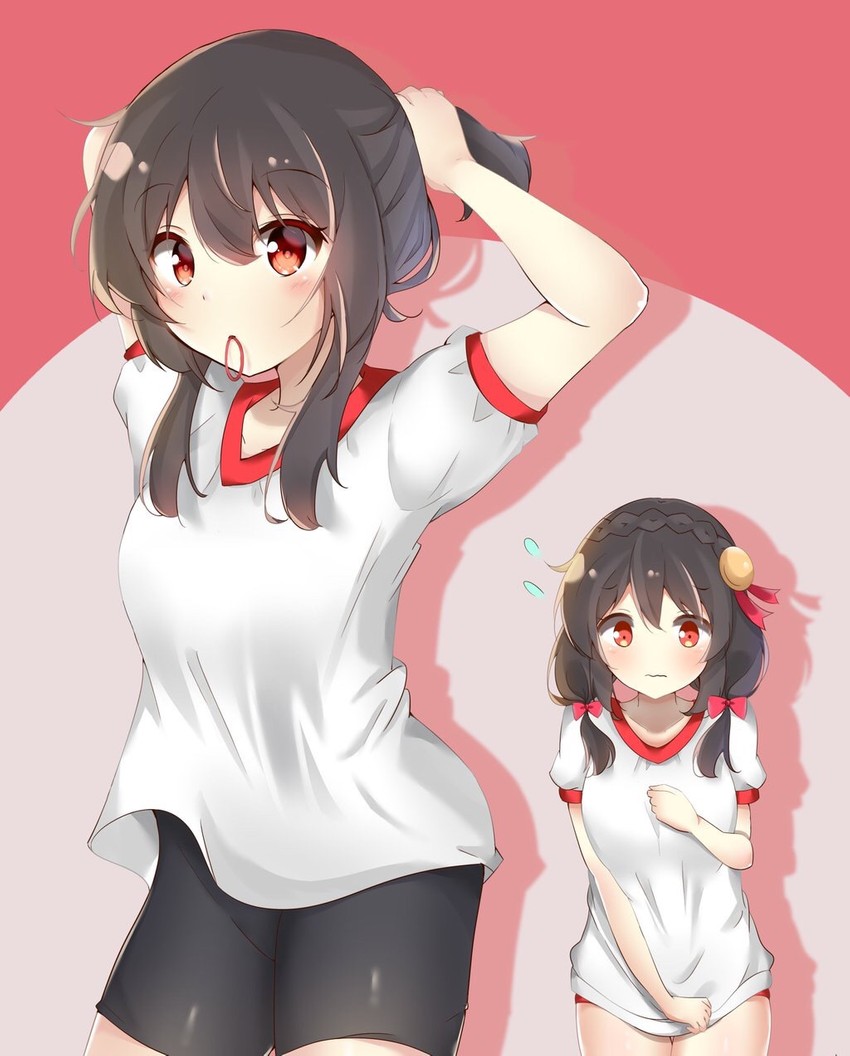 megumin and yunyun (kono subarashii sekai ni shukufuku wo!) drawn by miyu19996513