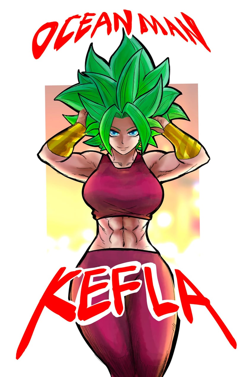 kefla (dragon ball and 1 more) drawn by ocean_man_(artist)