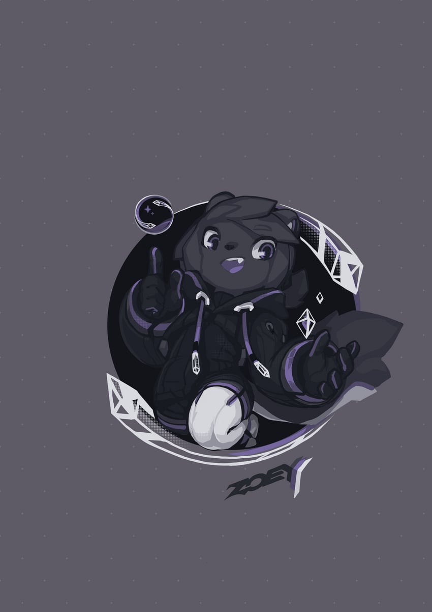 zoey the spirit sable (original and 1 more) drawn by tyson_tan