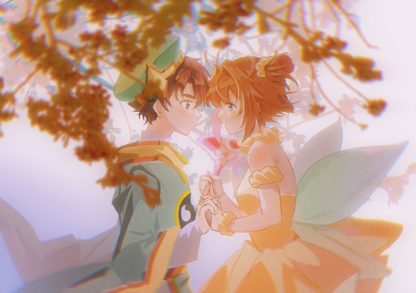 kinomoto sakura and li syaoran (cardcaptor sakura) drawn by negai_(48282230)