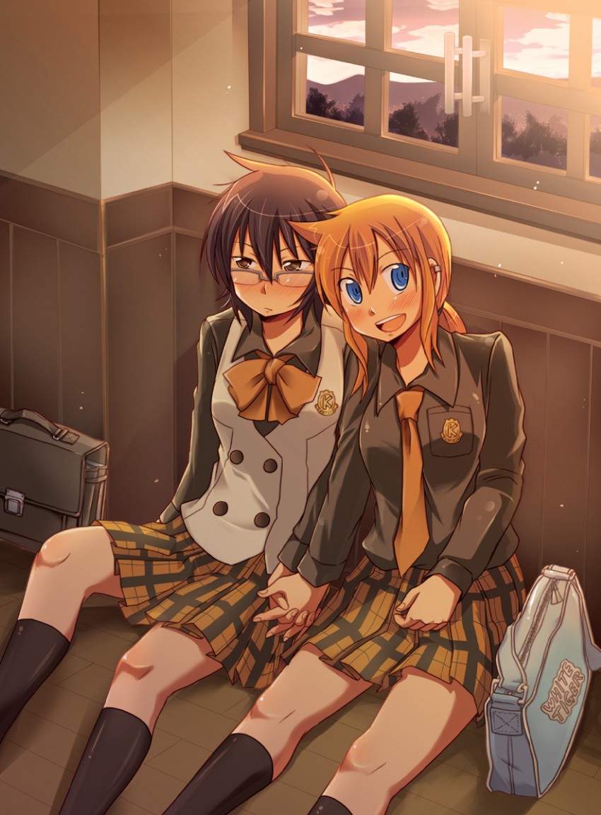 kageyama torako and kazamatsuri touma (hyakko) drawn by pikachi