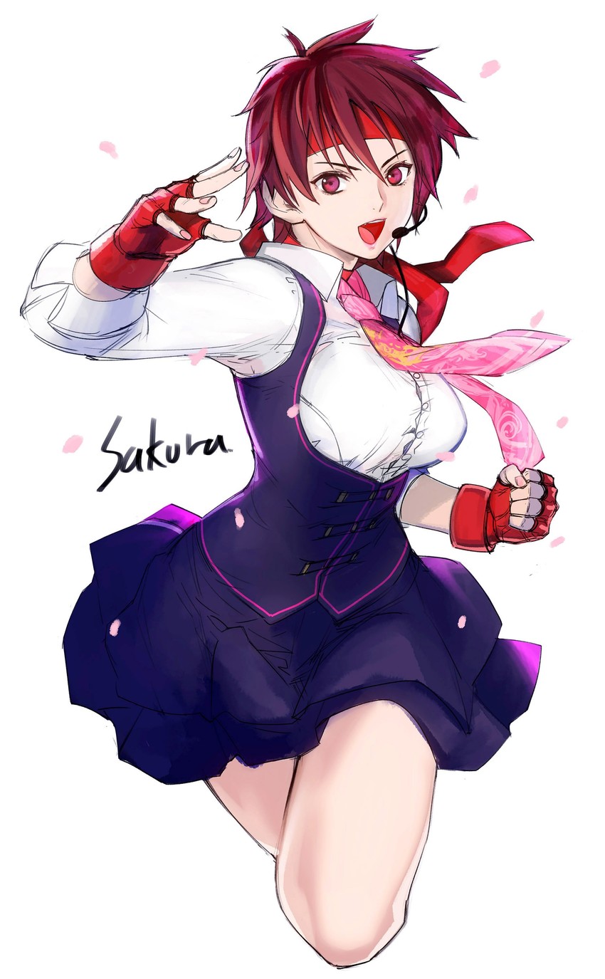 kasugano sakura (street fighter and 1 more) drawn by tetsu_(kimuchi)