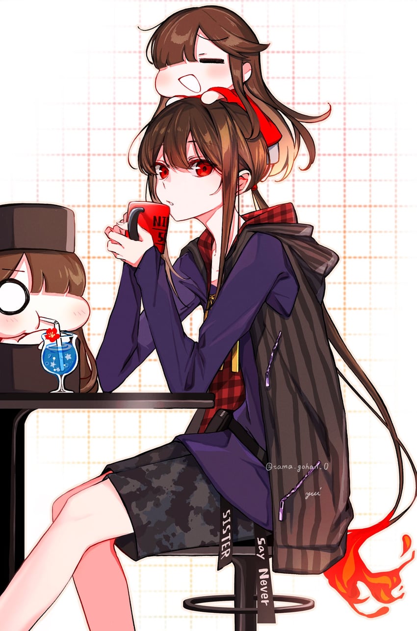 oda nobunaga, oda nobukatsu, and mini nobu (fate and 1 more) drawn by yui_(tamagohan)