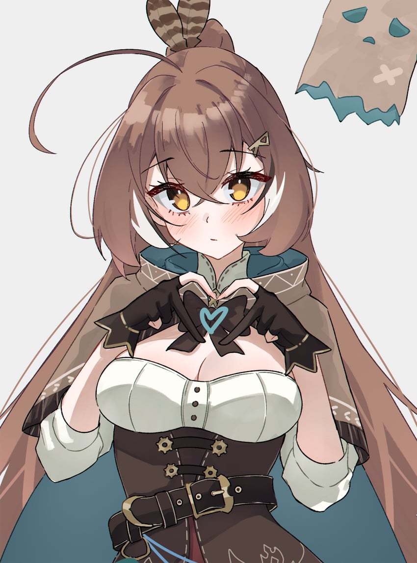 nanashi mumei and friend (hololive and 1 more) drawn by magui3