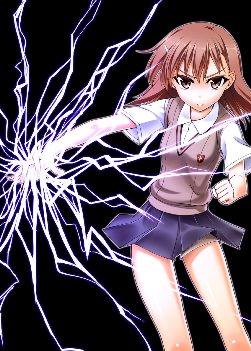 misaka mikoto (toaru majutsu no index and 1 more) drawn by tel