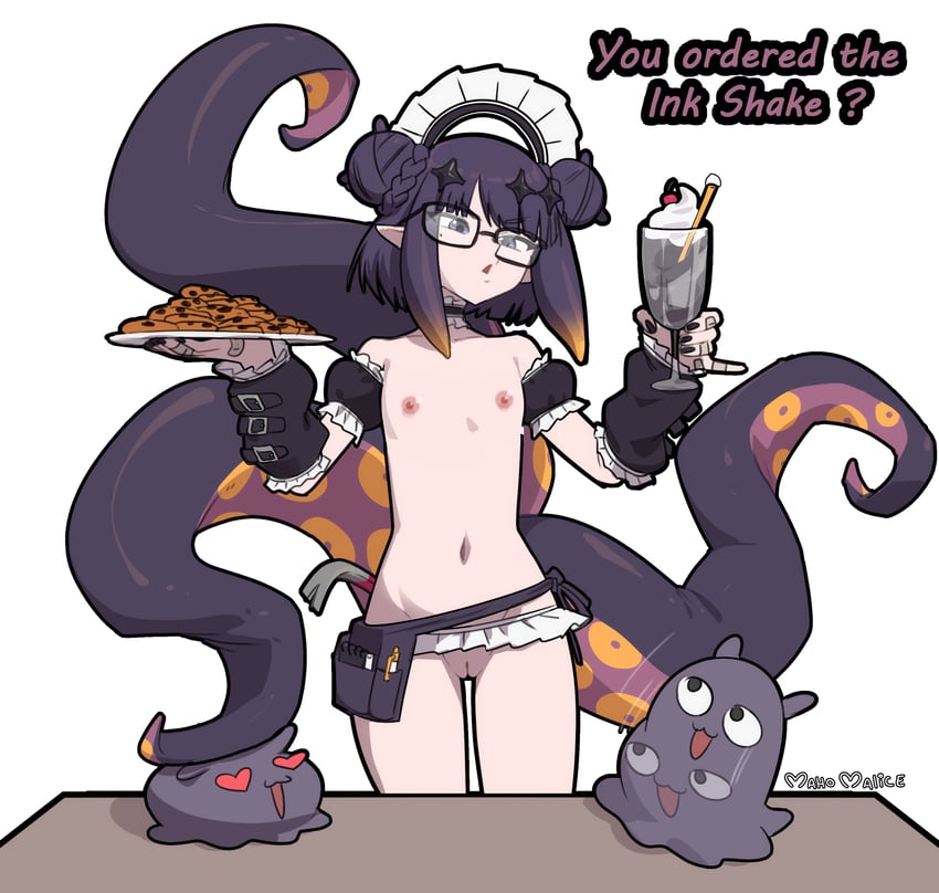 ninomae ina'nis and takodachi (hololive and 1 more) drawn by maho_malice
