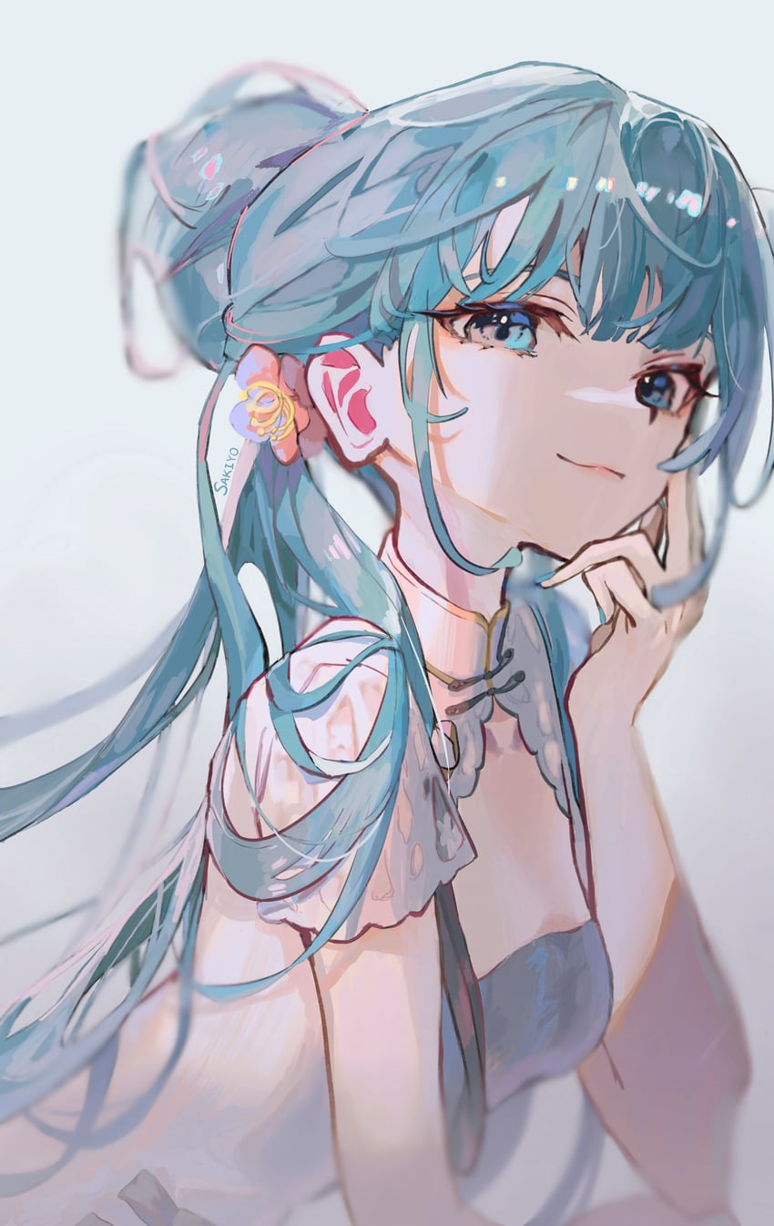 hatsune miku and shaohua hatsune miku (vocaloid) drawn by sakiyo