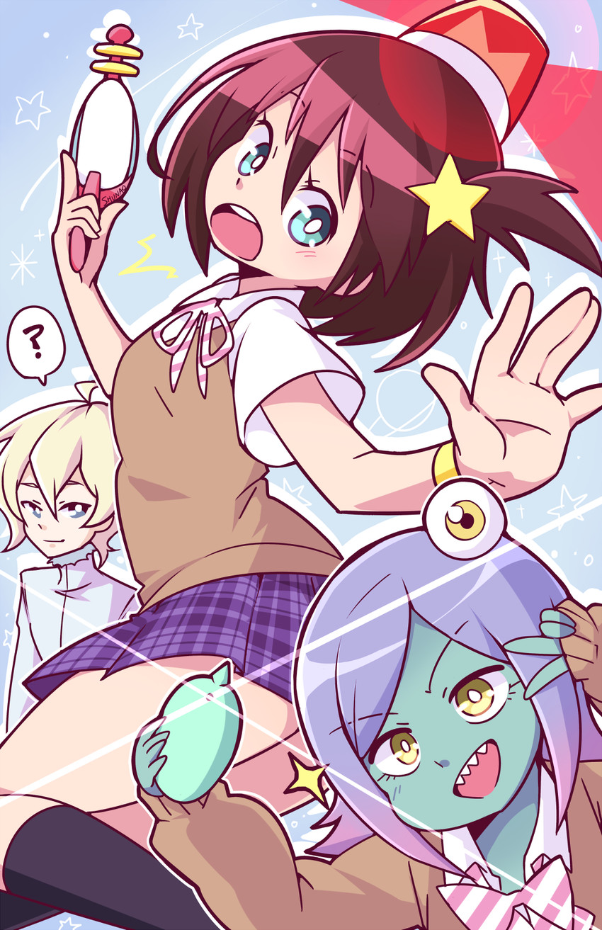 luluco, alpha omega nova, and midori (uchuu patrol luluco) drawn by lyn_(shunao)