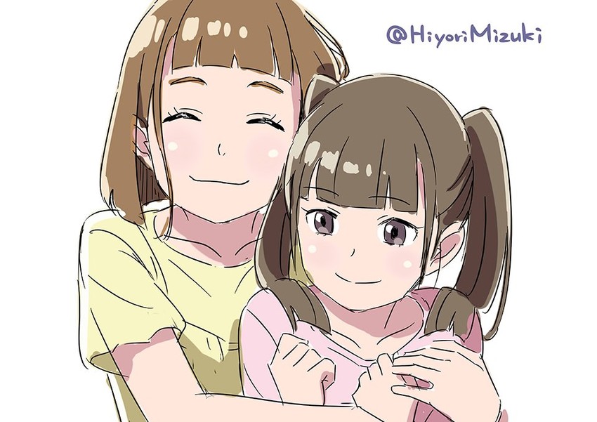 tamaki mari and tamaki rin (sora yori mo tooi basho) drawn by hiyori_mizuki
