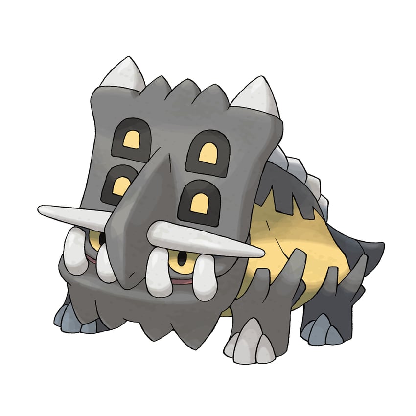 bastiodon (pokemon and 1 more) drawn by sugimori_ken
