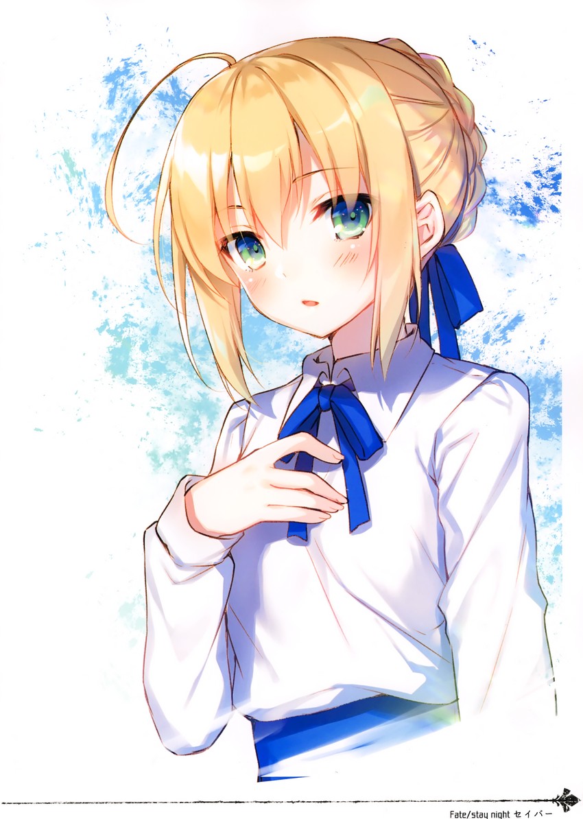 artoria pendragon and saber (fate and 1 more) drawn by toosaka_asagi
