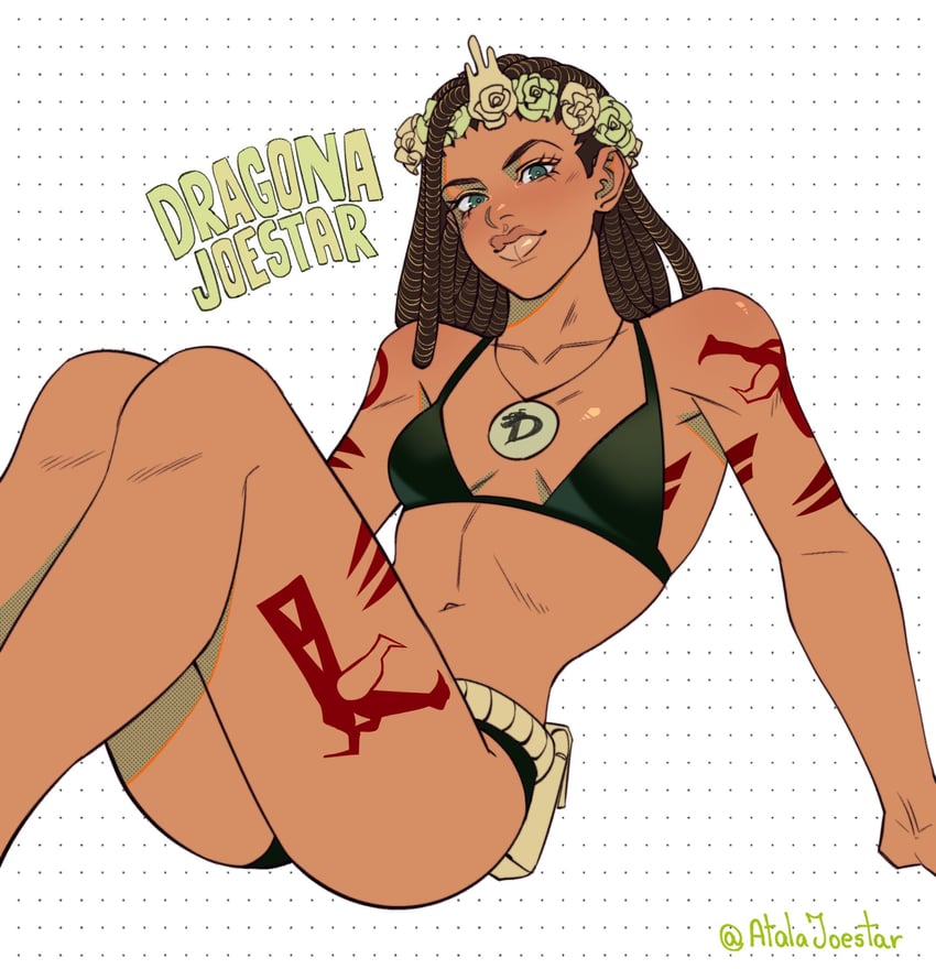 dragona joestar (jojo no kimyou na bouken and 1 more) drawn by atalajoestar