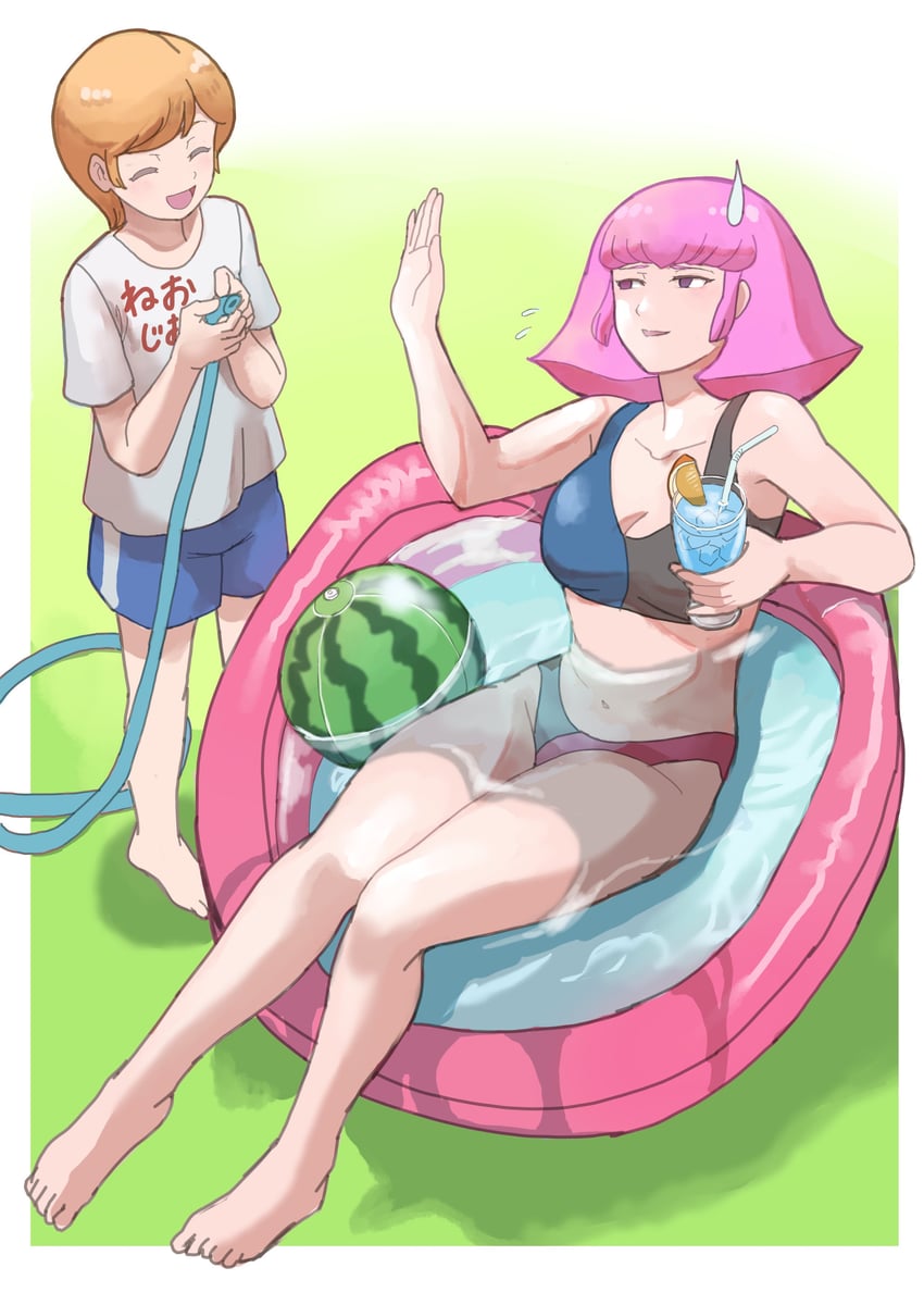 haman karn and mineva lao zabi (gundam and 1 more) drawn by k_katora