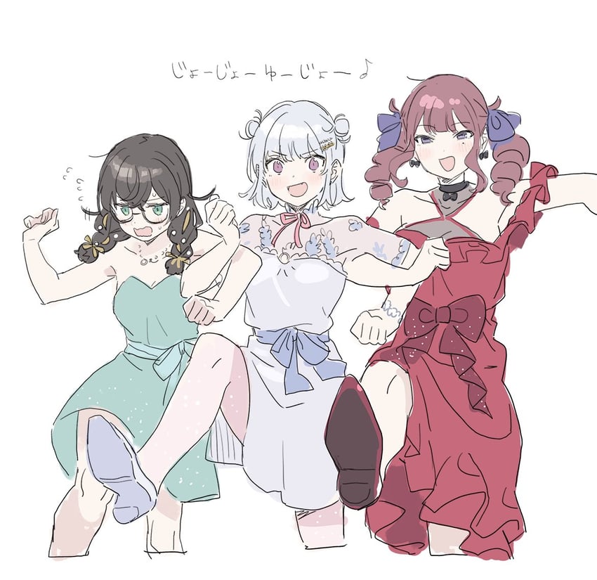 koharu rikka, natsuki karin, and hanakuma chifuyu (synthesizer v and 1 more) drawn by teshima_nari