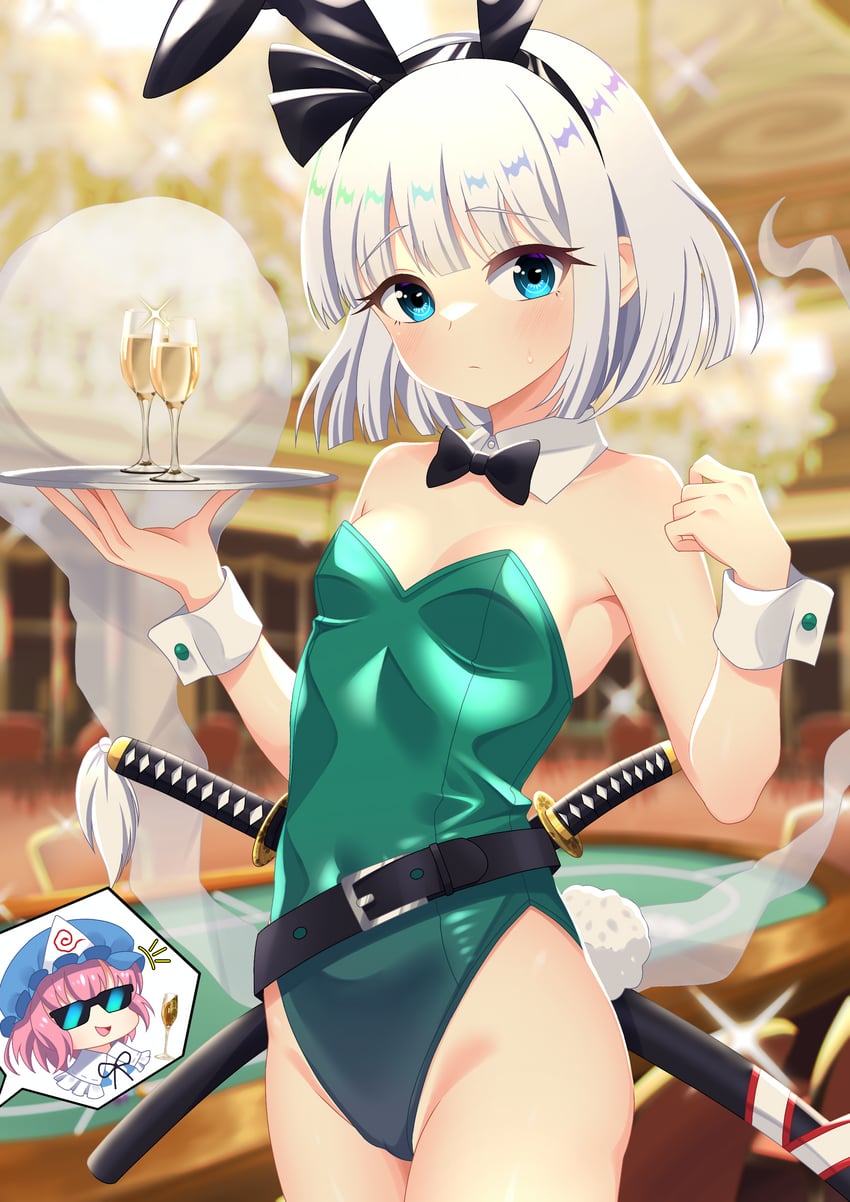 konpaku youmu and saigyouji yuyuko (touhou) drawn by cipher_(user_watm8555)