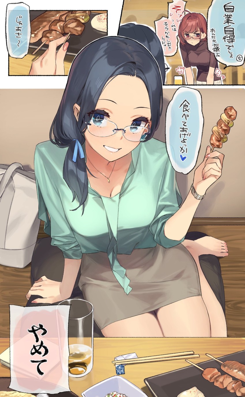 kinshi no ane and dateko (original) drawn by 92m