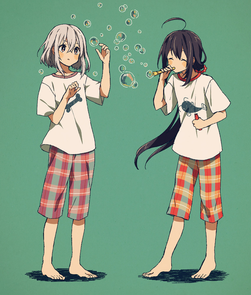 namazuo toushirou and honebami toushirou (touken ranbu) drawn by matsuki_(mikipingpong)