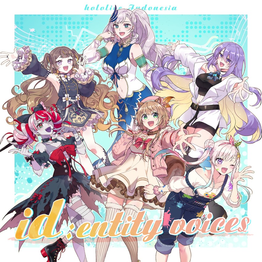 kureiji ollie, moona hoshinova, pavolia reine, ayunda risu, anya melfissa, and 2 more (hololive and 1 more) drawn by sakon04