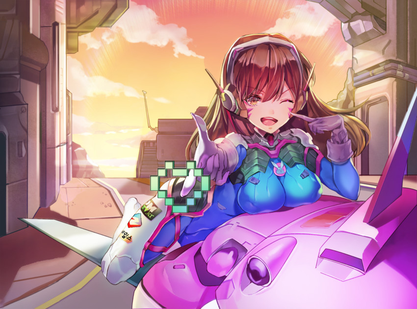 d.va (overwatch and 1 more) drawn by j_na