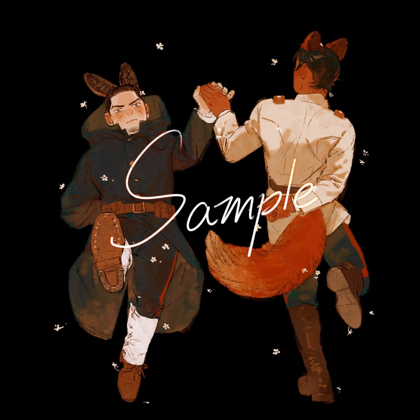 tsukishima hajime and koito otonoshin (golden kamuy) drawn by chengongzi123