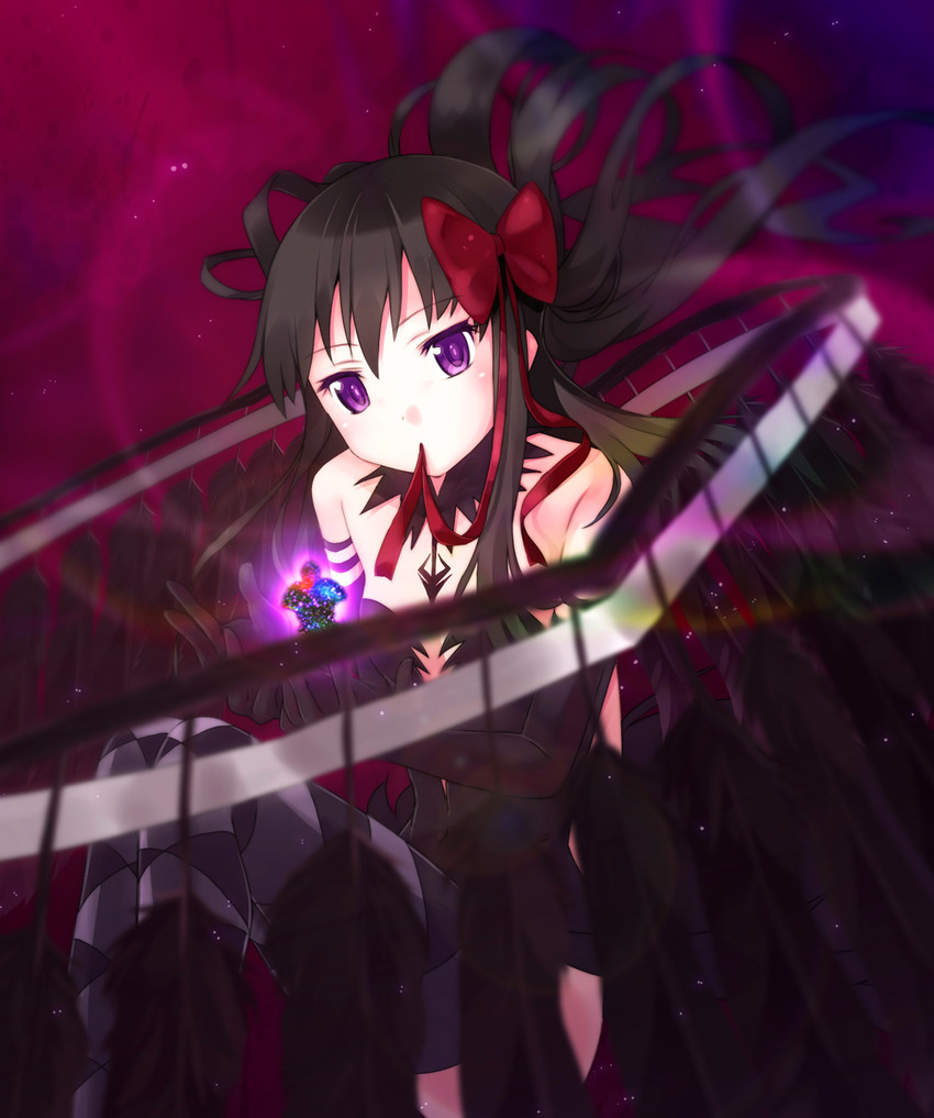akemi homura and akuma homura (mahou shoujo madoka magica and 1 more) drawn by 2mota