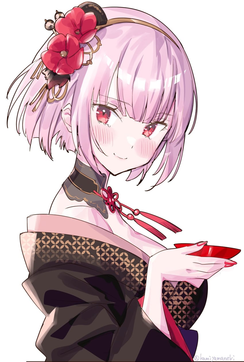 mori calliope (hololive and 1 more) drawn by kamiya_maneki
