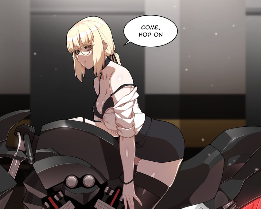 artoria pendragon and saber alter (fate and 1 more) drawn by hyperbudd