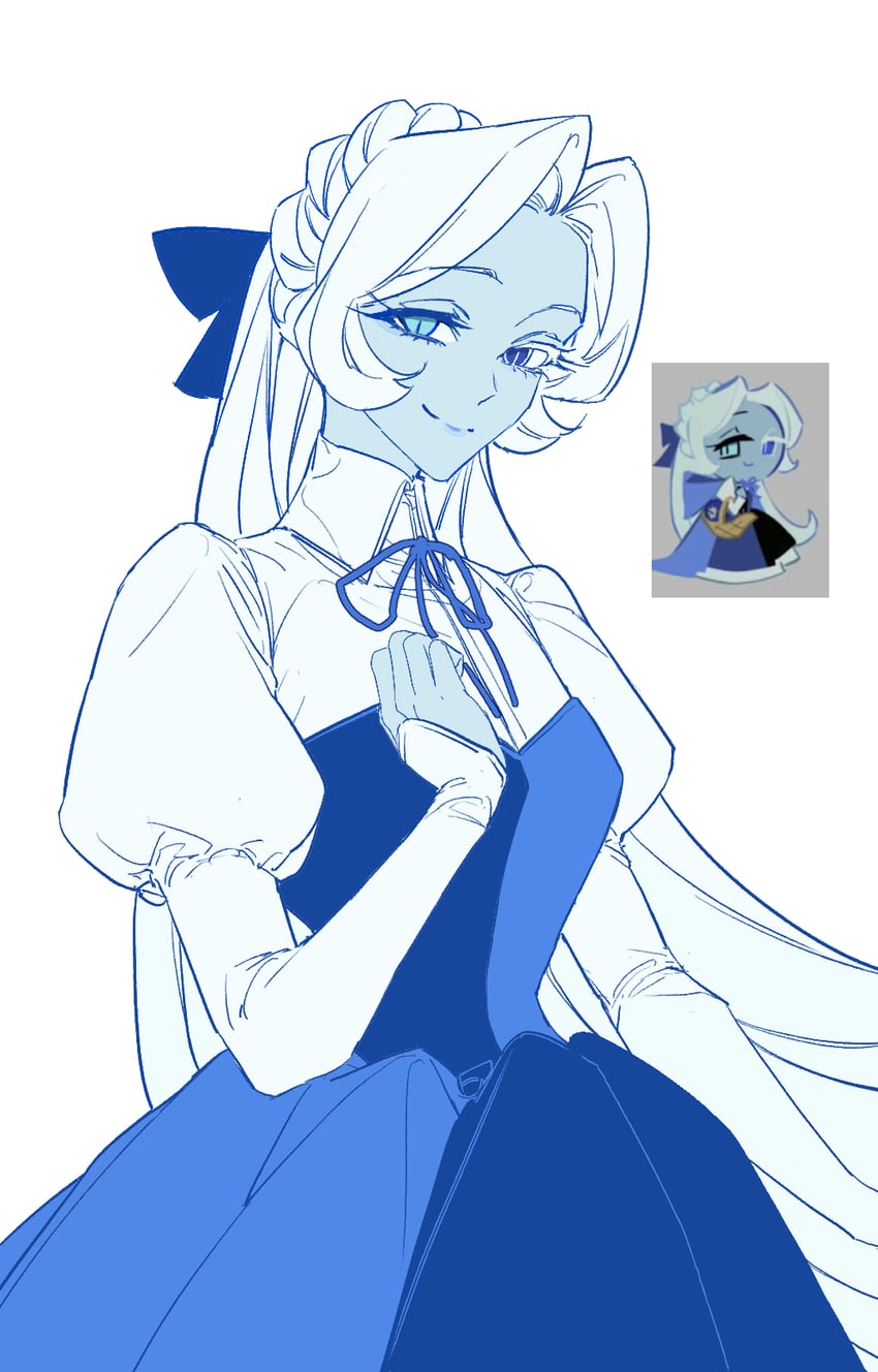 shadow milk cookie (cookie run and 1 more) drawn by apqk4553