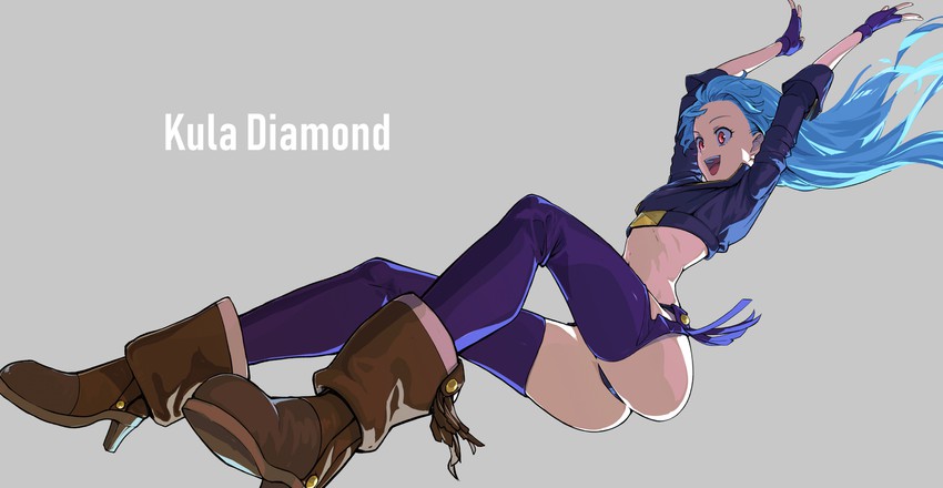 angel and kula diamond (the king of fighters and 2 more) drawn by galbi_(iouytuuyio)