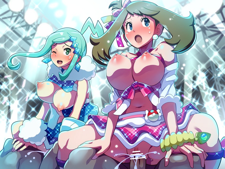 may and lisia (pokemon and 1 more) drawn by boris_(noborhys)