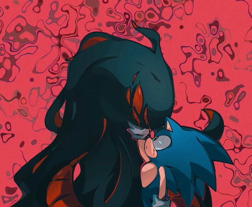 sonic the hedgehog and doom morph (sonic and 2 more) drawn by merry_bongbong